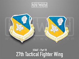 Kitsworld SAV Sticker - USAAF - 27th Tactical Fighter Wing 